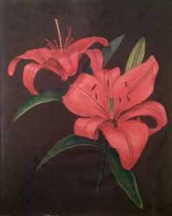Red Lillies by Nicky Boyce