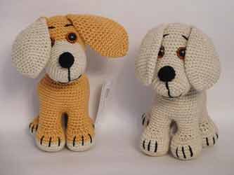 Annicka the Puppy. Crochets by Nicky Boyce of Special Thing for Special People