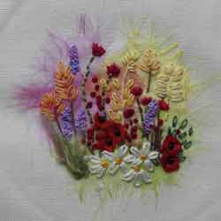 Harvest Poppies stitched by Nicky Boyce of Special Thing for Special People