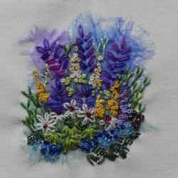 Lavender Fields stitched by Nicky Boyce of Special Thing for Special People